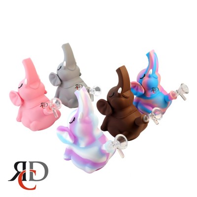 SILICONE WATER PIPE ELEPHANT WPS753 1CT